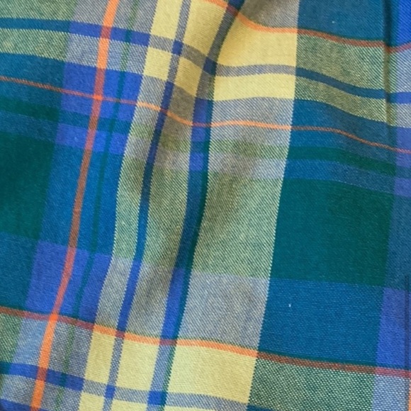 POLO: Men’s Ralph Lauren green blue plaid pajama lounge shorts size L - Picture 6 of 6